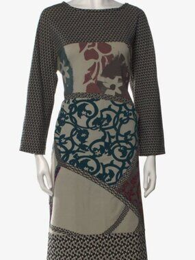 Etro Wool Midi Length Dress Size XL